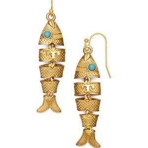 NEW Tory Burch Delicate Fish Earrings